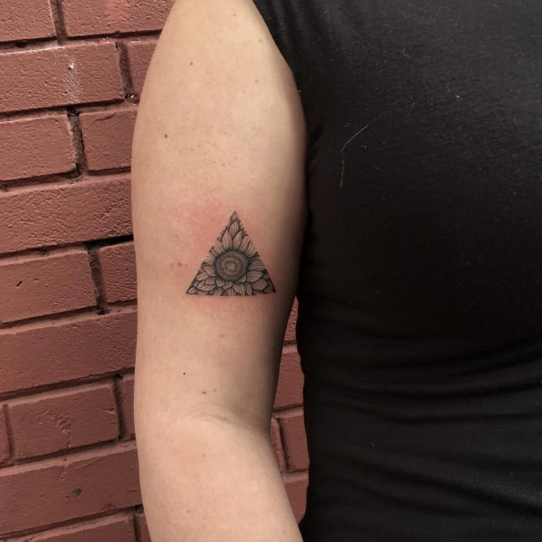 triangle-sunflower-tattoo