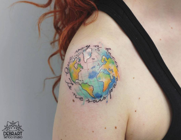 watercolor-globe-tattoo
