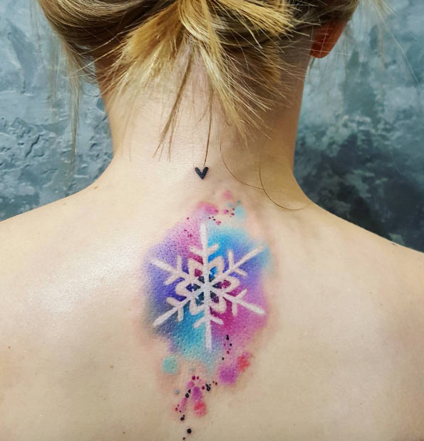 watercolor-snowfalke-tattoo
