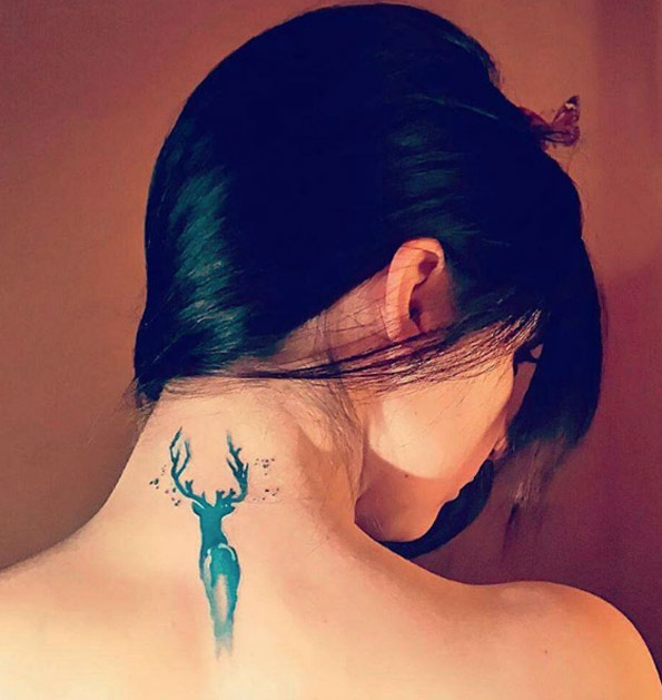 watercolor-stag-tattoo-1