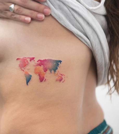 world-map-tattoo