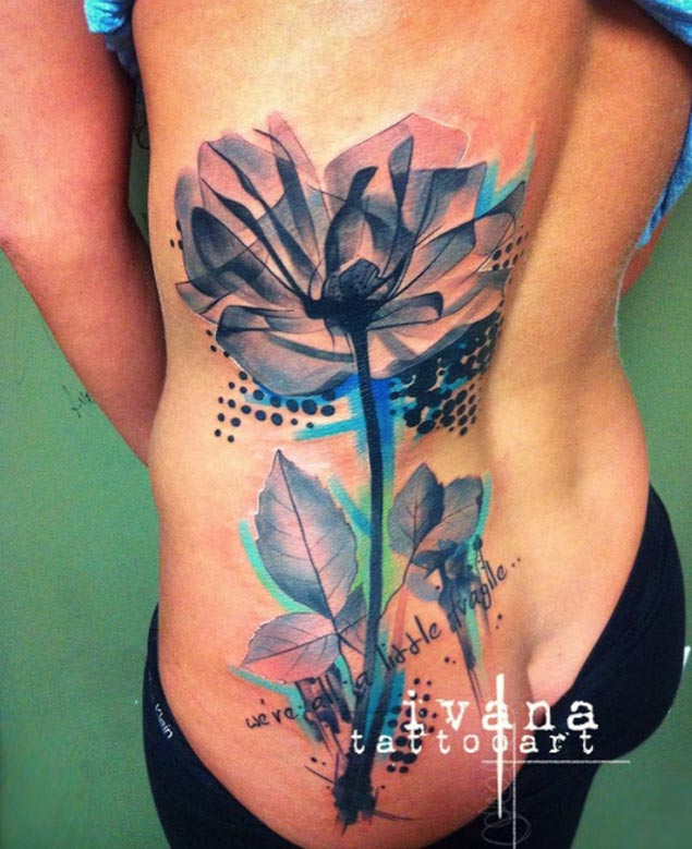x-ray-flower-tattoo-design