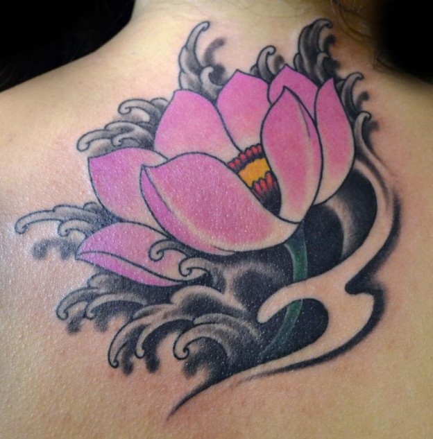 lotus-flower-back-tattoos