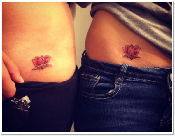 couple-lotus-flower-tattoo