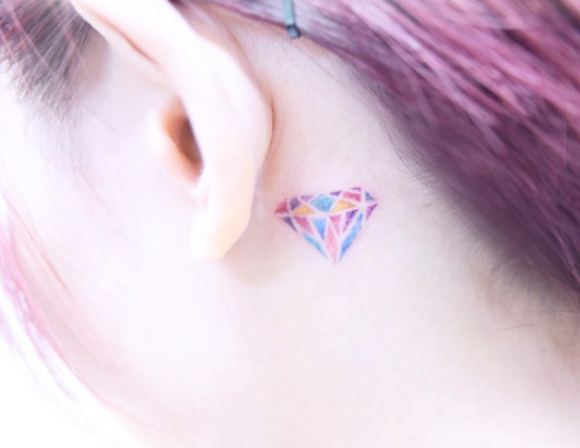diamond-tattoo-behind-ear
