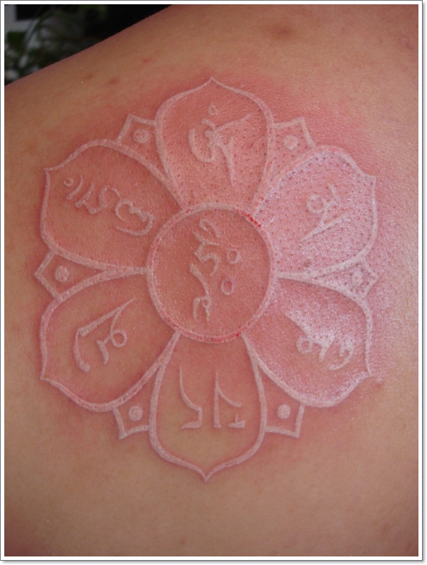 white-ink-lotus-flower-tattoo-design