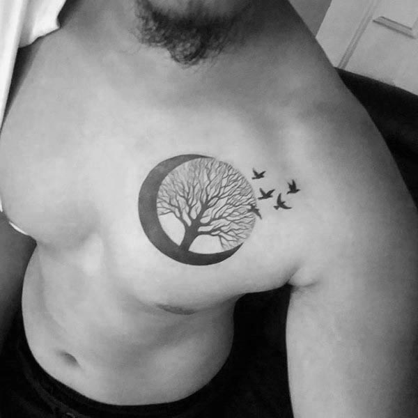 cresent-moon-with-birds-and-tree-of-life-male-upper-chest-tattoos