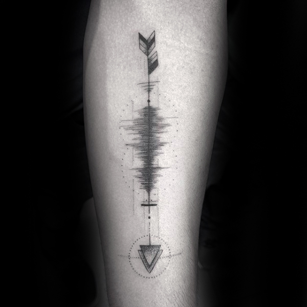 arrow-soundwave-mens-inner-forearm-tattoo-design-inspiration