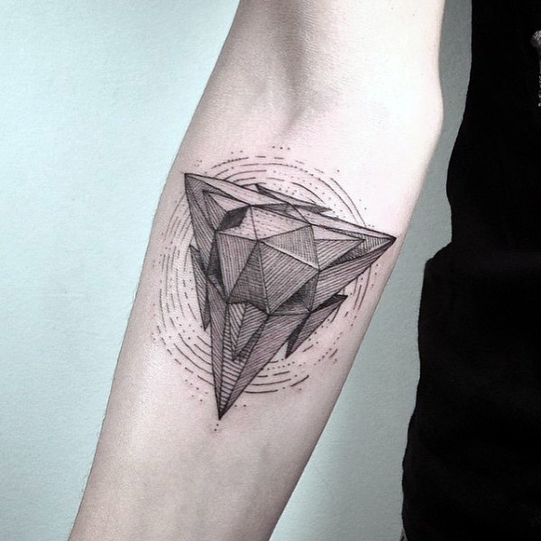 male-3d-monumental-triangle-tattoo-on-arms