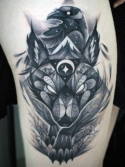 mens-wolf-tattoo-meaning