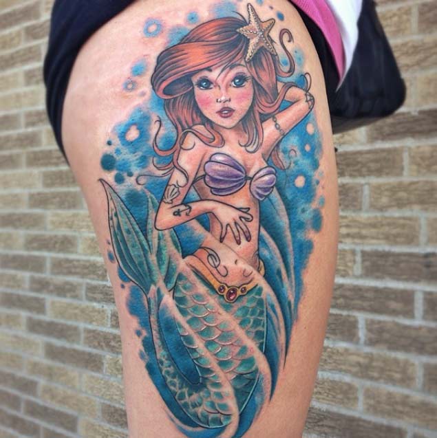 ariel-little-marmaid-tattoo