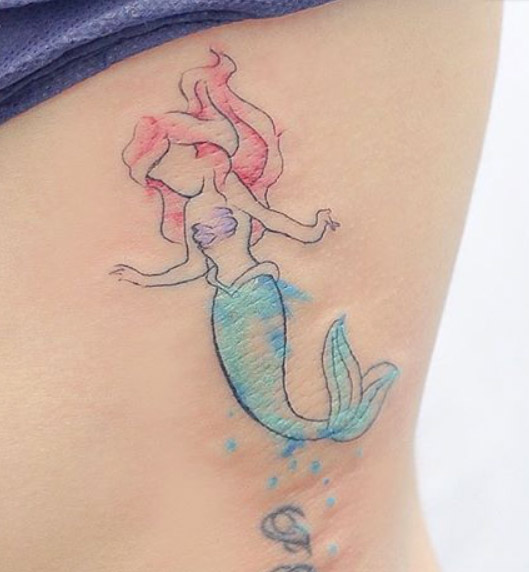 ariel-little-mermaid-tattoo