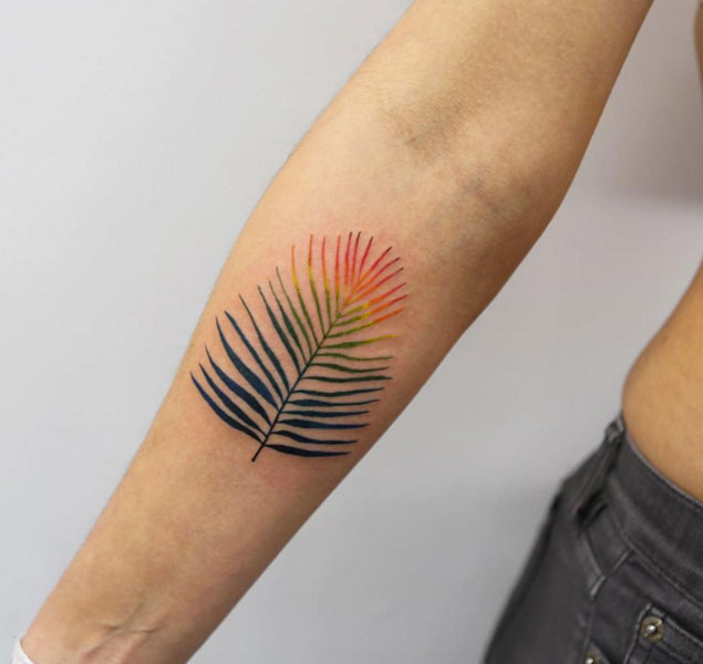 colorful-fern-tattoo-2