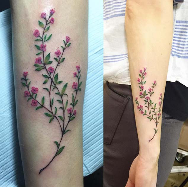 floral-tattoo-forearm