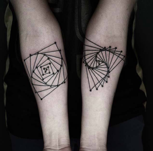 geometric-forearm-tattoo