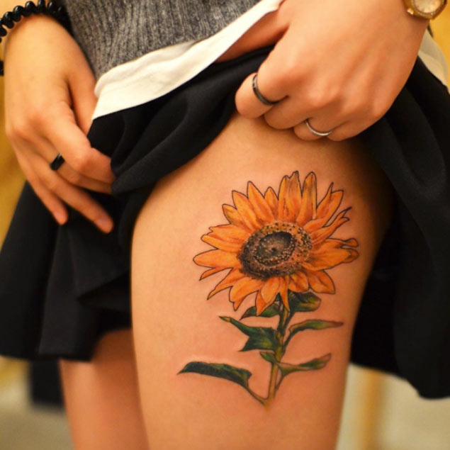 large-sunflower-tattoo
