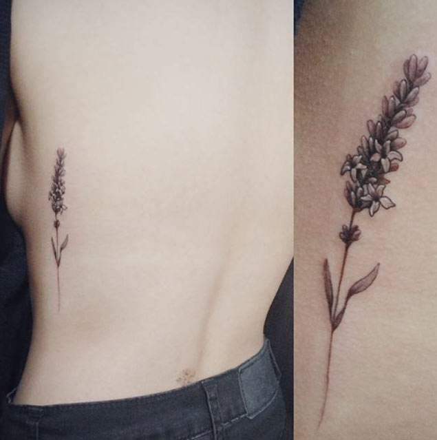 lavender-flower-tattoo