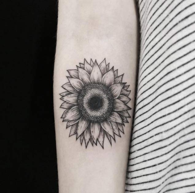 sunflower-tattoo-desgin