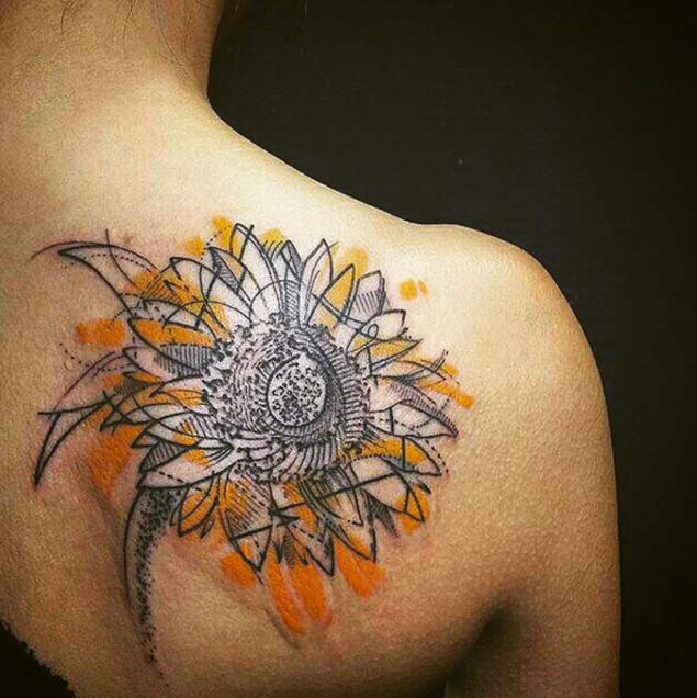 sunflower-tattoo-design-31