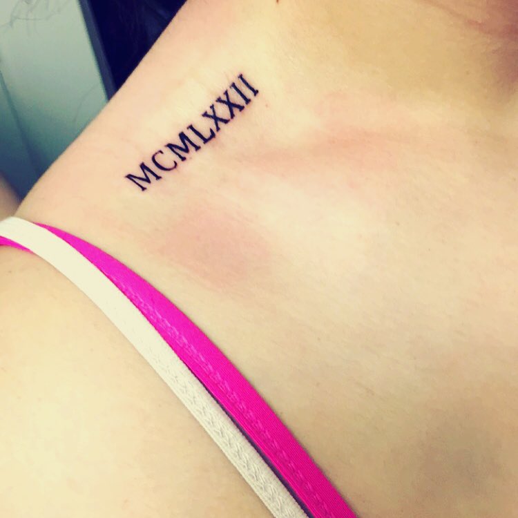 63 Lovely Roman Numeral Shoulder Tattoos