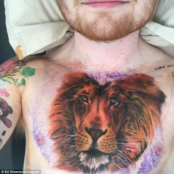 Ed Sheeran tatuaggio