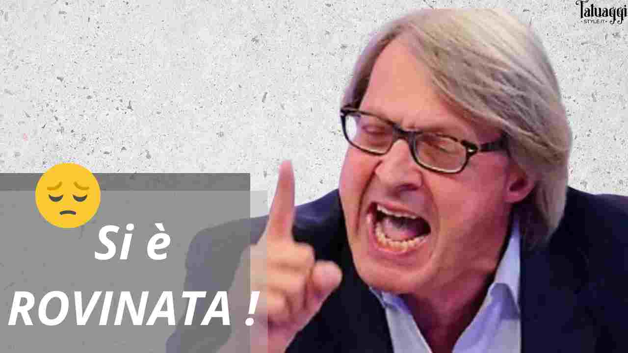 sgarbi contro la fidanzata