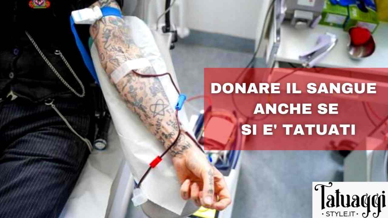 donare sangue tatuaggi