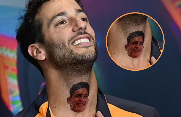 Daniel Ricciardo tatuaggio