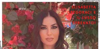 Elisabetta Gregoraci tatuaggi