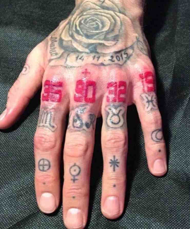 Sergio Ramos tatuaggio mano