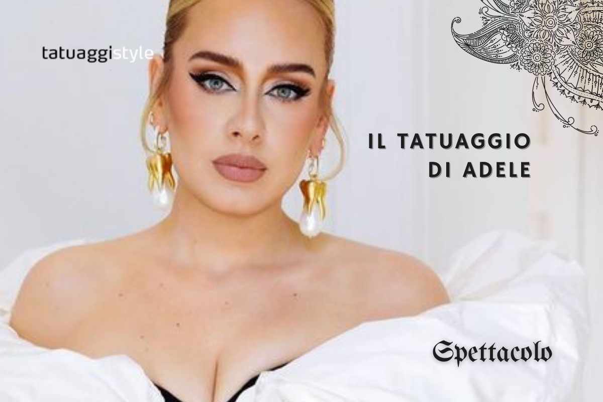 Adele tatuaggio uccello sulla schiena