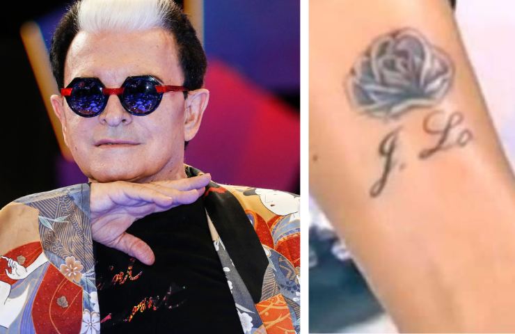 Cristiano Malgioglio tatuaggio