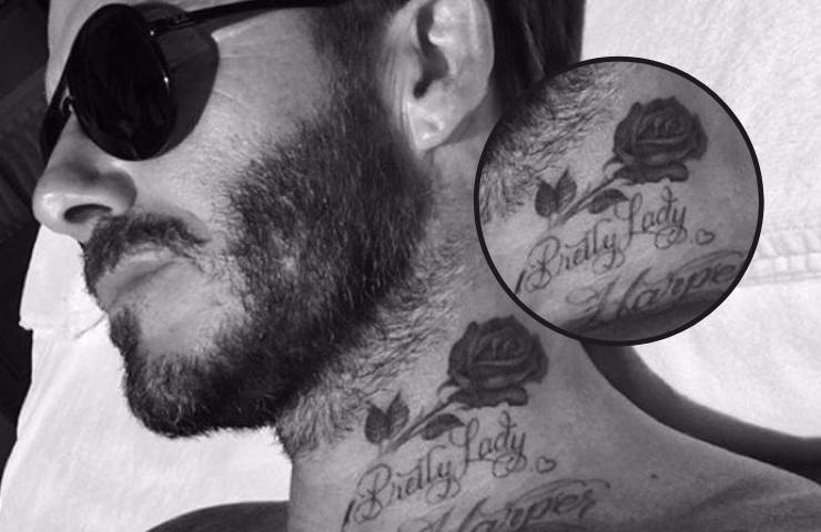 David Beckham tatuaggio