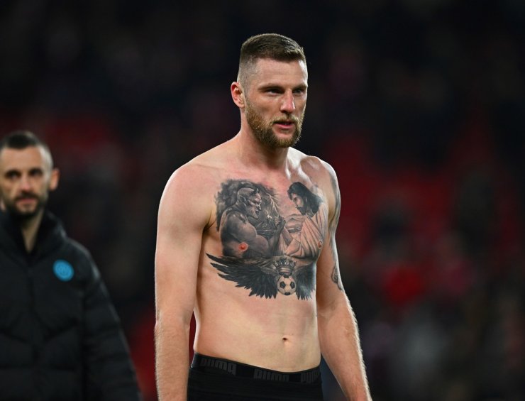 Milan Skriniar tatuaggio 