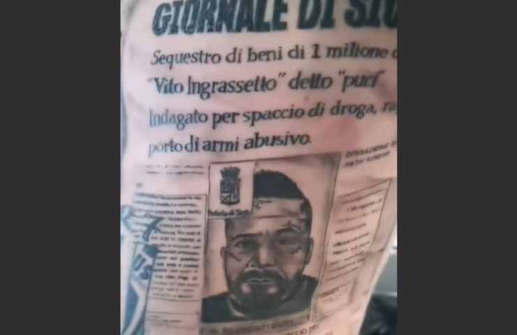 Tatuaggio pagina giornale