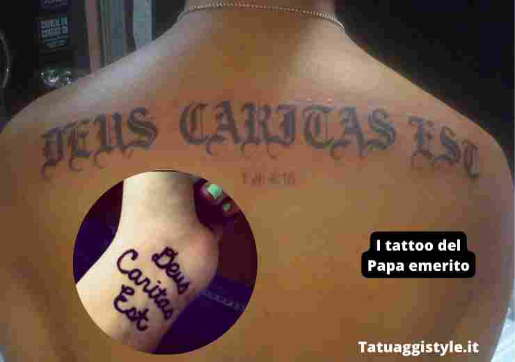 tatuaggi del papa emerito