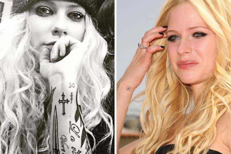 Avril Lavigne tributo ad ex fidanzati 