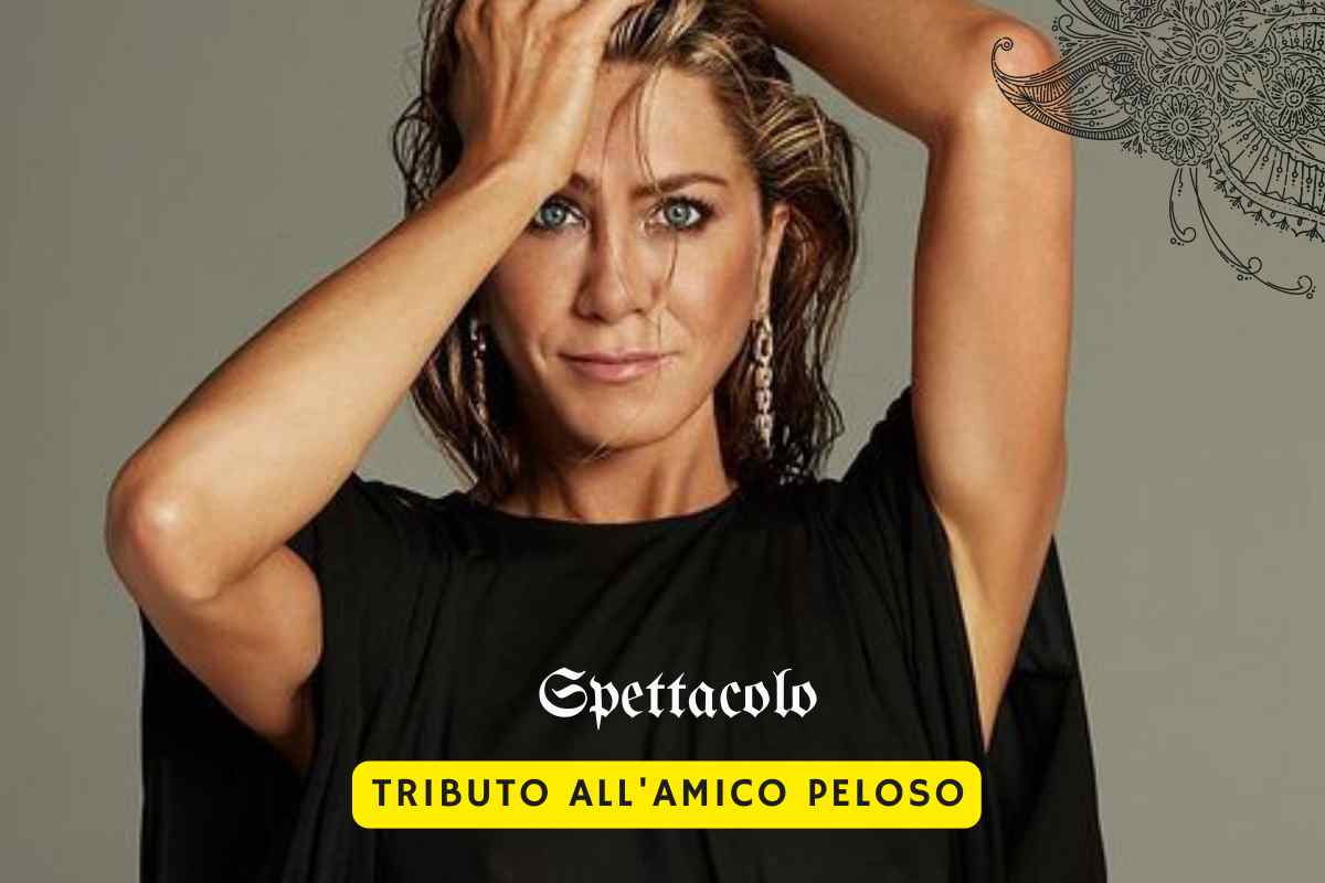 Jennifer Aniston tributo al cane