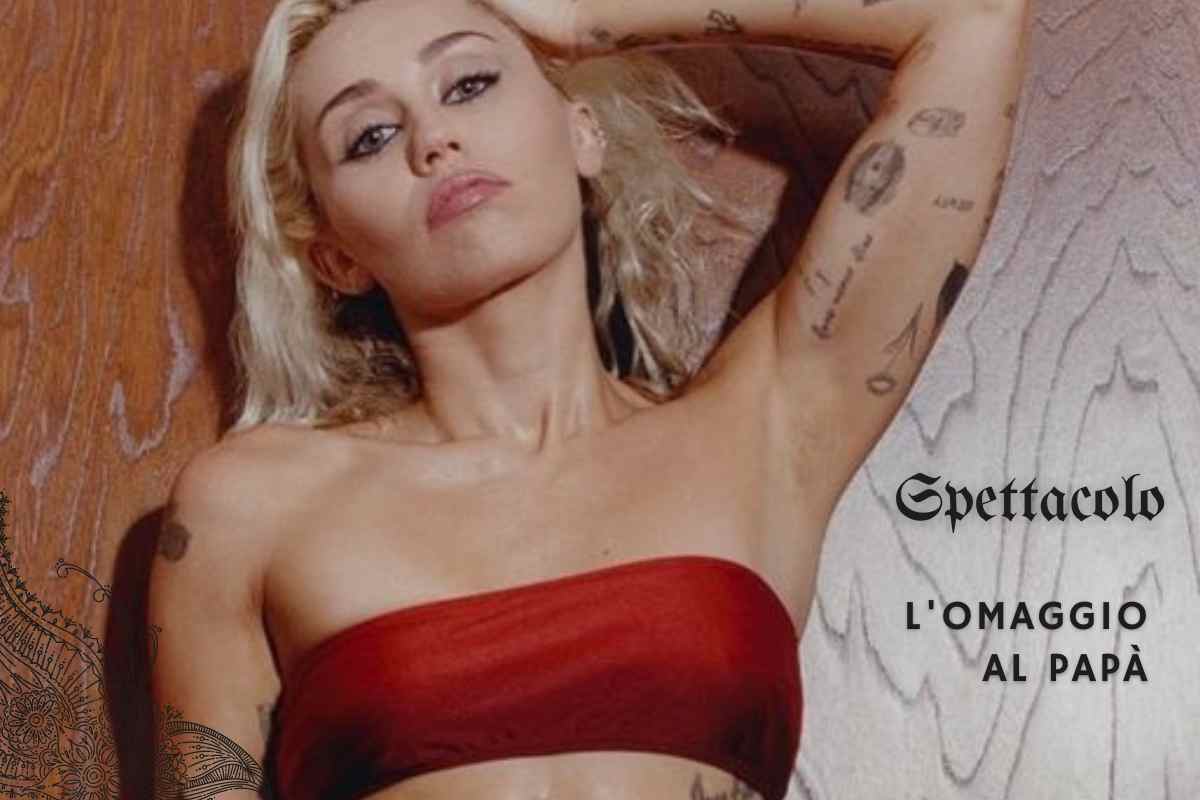 Miley Cyrus tatuaggio moto