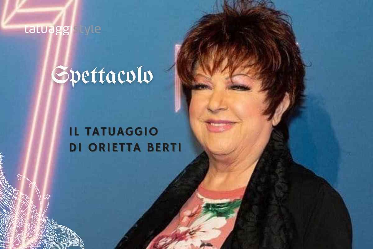 Orietta Berti tatuaggio