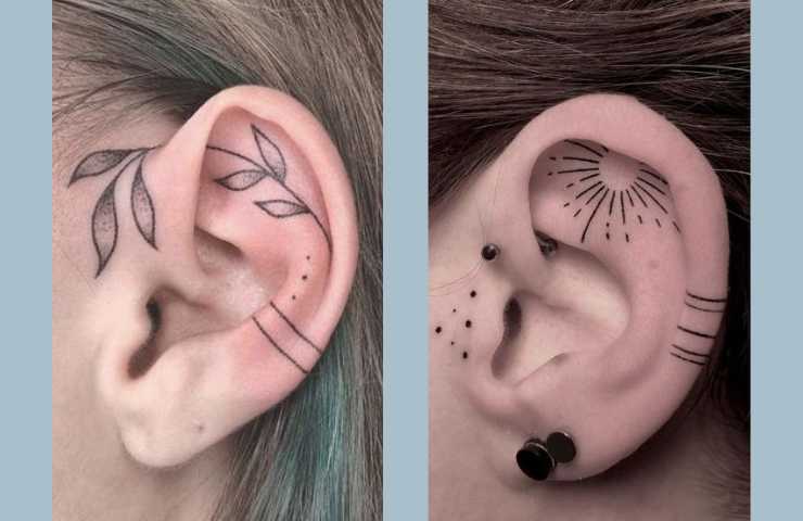 tatuaggio orecchio
