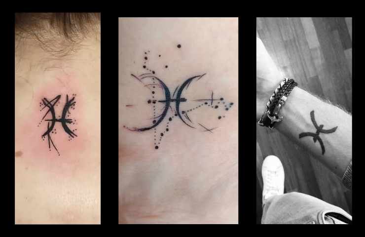 segno zodiacale pesci tatuaggio