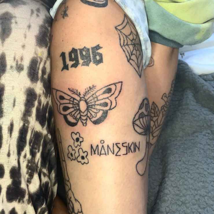 tatuaggio fan Maneskin