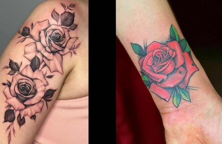 tatuaggio rosa