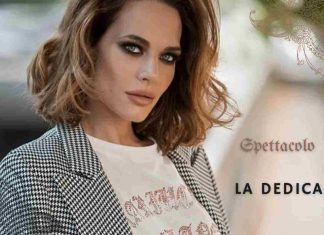 Laura Chiatti body art dedica alla famiglia