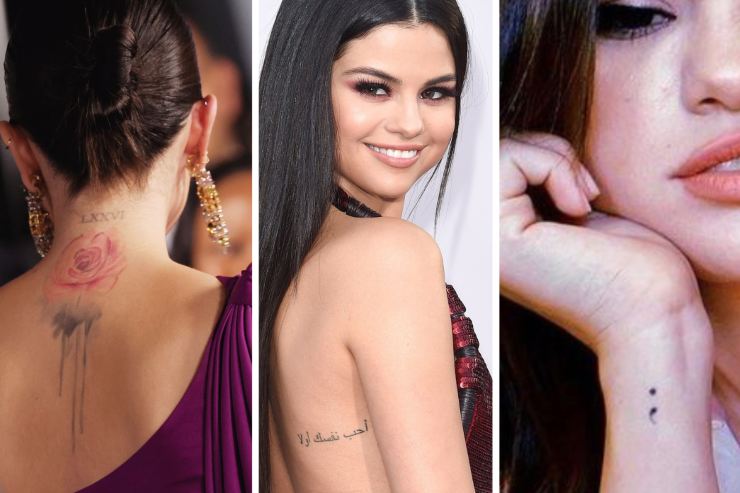 Selena Gomez piccoli tatuaggi