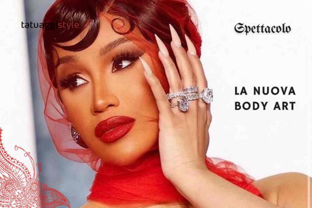 Cardi B nuova body art