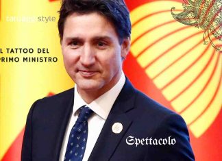 Justin Trudeau tatuaggio