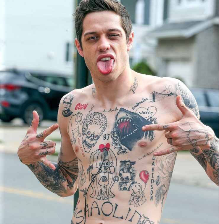 Pete Davidson body art 