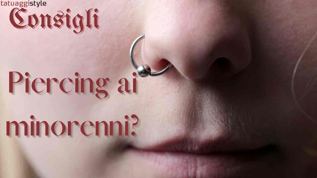 piercing minorenni legale